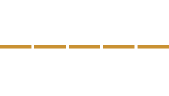 gold horizontal broken line